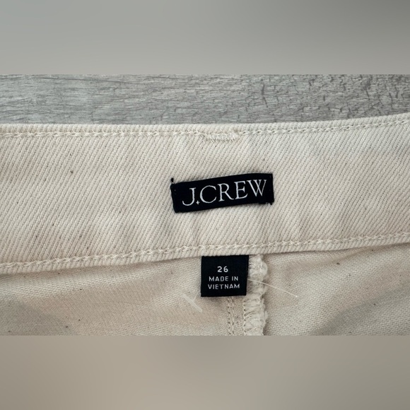 J. Crew Belted mid-rise wide leg jean Ecru wash Relaxed Loose Chic 2024 Size 26 - Picture 12 of 12